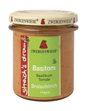 PATE VEGETAL ALBAHACA TOMATE  BASITON 160GR