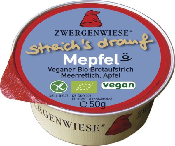PATE VEGETAL  RABANO PICANTE MANZANA 50GR