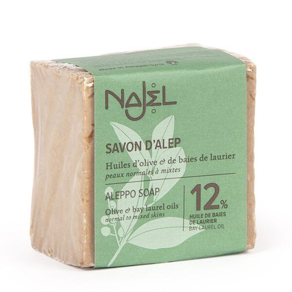 JABON ALEPO ACEITE OLIVA Y LAUREL 12% 200GR