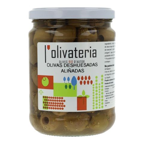 OLIVAS DESHUESADAS ALI&Ntilde;ADAS 435GR