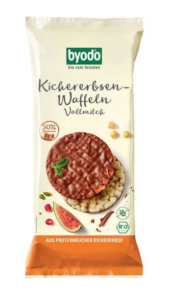 GOFRES DE GARBANZOS CON CHOCOLATE CON LECHE. 65GR